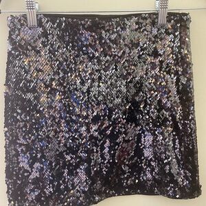 Womens Dynamite Sequins Mini Skirt Size small